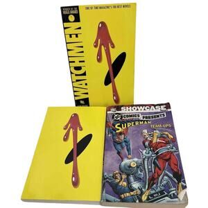 Vintage 3 DC Paperback Graphic Novels DC Comic Present Superman Showcase